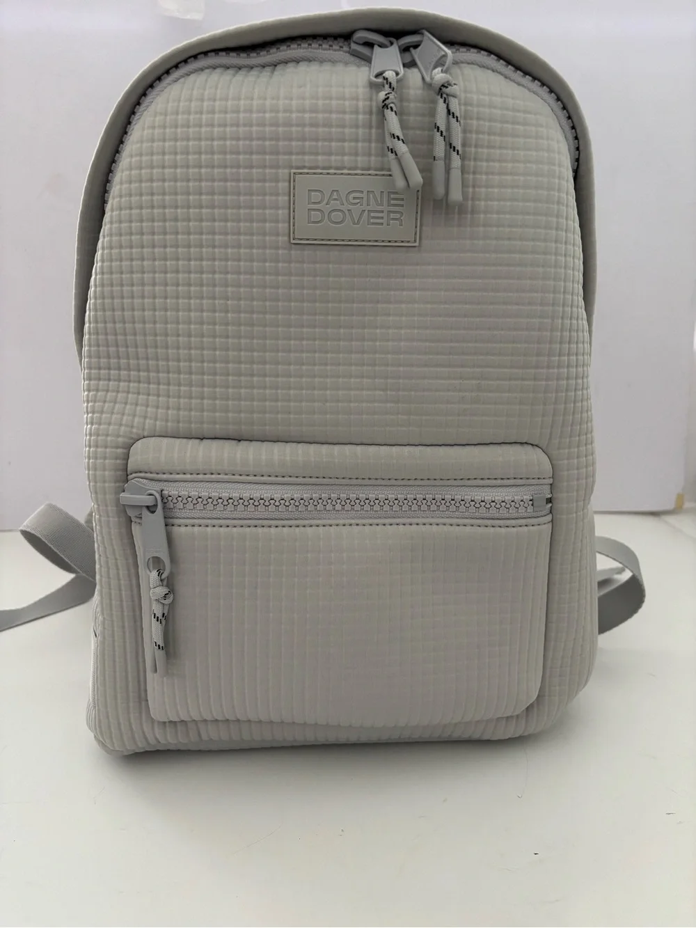 Dagne Dover Light Gray Travel Backpack